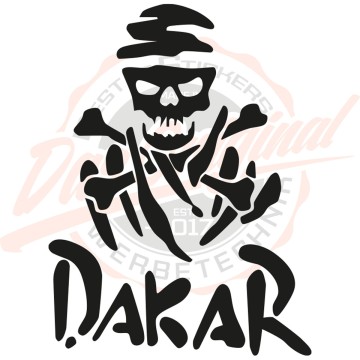 Dakar Skull Aufkleber